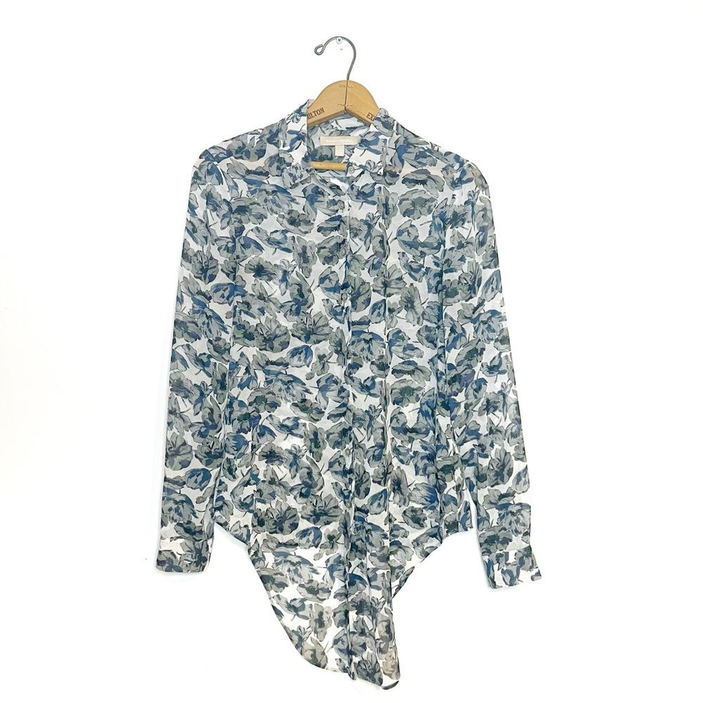 Banana Republic | Semi Sheer Floral Blouse